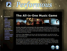 Tablet Screenshot of performous.org